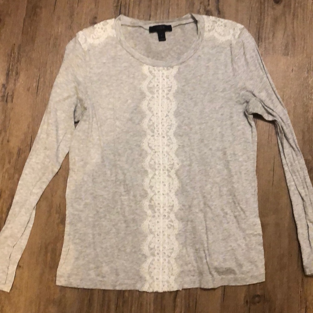 JCrew lace shirt size small